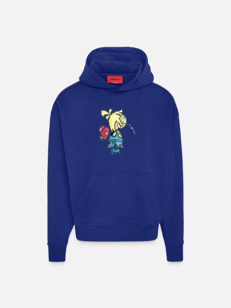 Mael - le cœur géant / - Sweat à capuche bio épais oversize fabriqué en UE - OFF WHITE