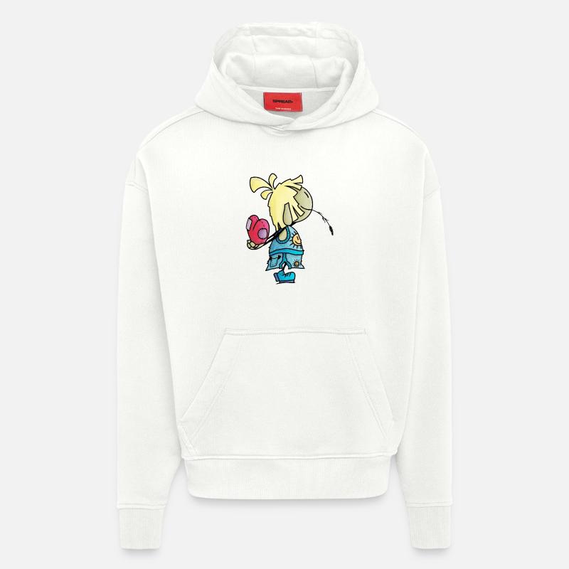 Mael - das riesige Herz / - Hoodie- made by SPREAD  - OFF WHITE