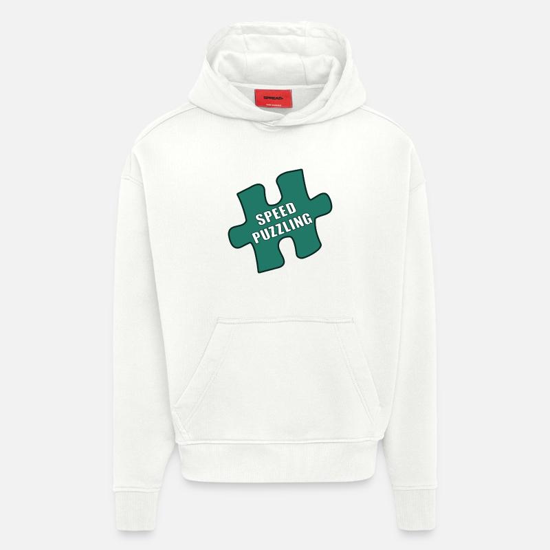 Speed Puzzling - Hoodie- made by SPREAD  - OFF WHITE