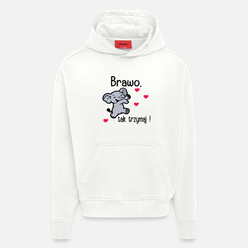 Bravo, keep it up - Hoodie- made by SPREAD  - OFF WHITE