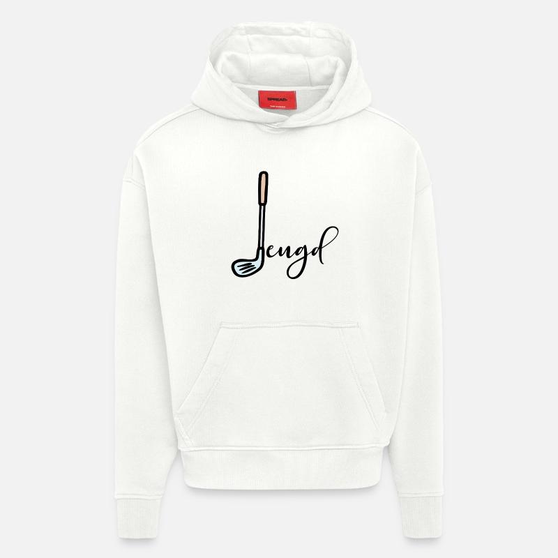 Jeunes golfeurs Jeunes - Sweat à capuche bio épais oversize fabriqué en UE - OFF WHITE