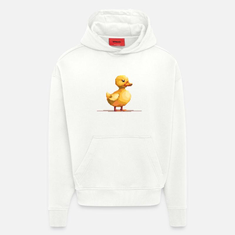 Pixel Duck - Hoodie- made by SPREAD  - OFF WHITE