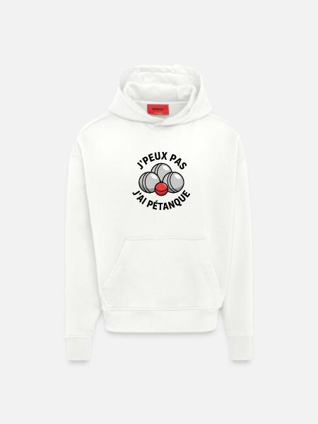 Jai Pétanque Boules Rire - Hoodie- made by SPREAD - OFF WHITE