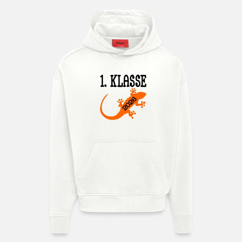 Diplômés de la crèche en première année - Sweat à capuche bio épais oversize fabriqué en UE - OFF WHITE