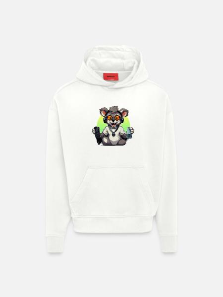 Gamer Koala with Headset - Hoodie- made by SPREAD - OFF WHITE