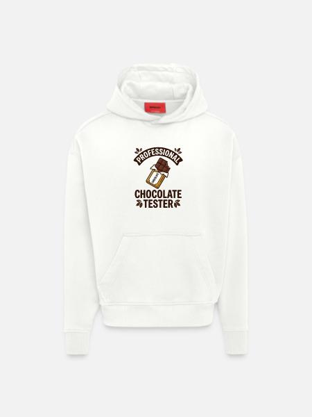 Chocolate Bar Chocolate Bar Baking - Hoodie- made by SPREAD - OFF WHITE
