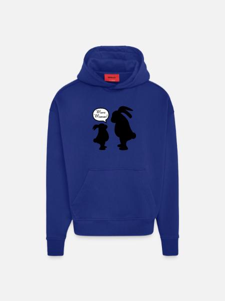 Merci Maman - Sweat à capuche bio épais oversize fabriqué en UE - OFF WHITE