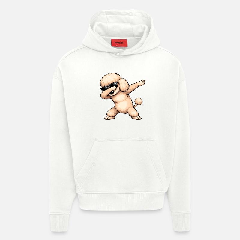 Dabbing Pudel - Hoodie- made by SPREAD - OFF WHITE
