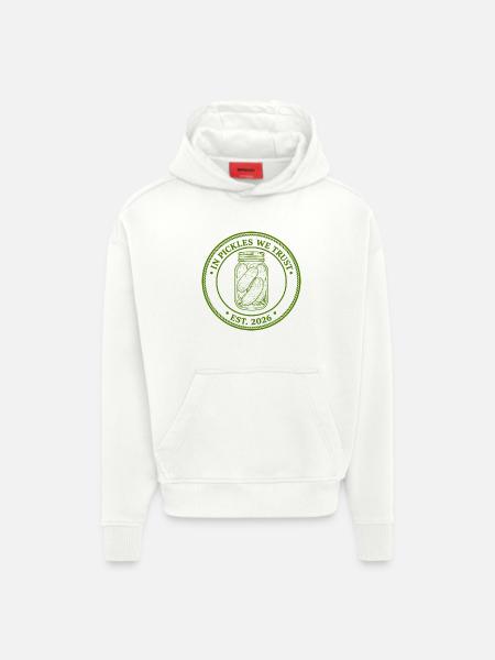 In Pickles We Trust Est 2026 - Hoodie- made by SPREAD  - OFF WHITE