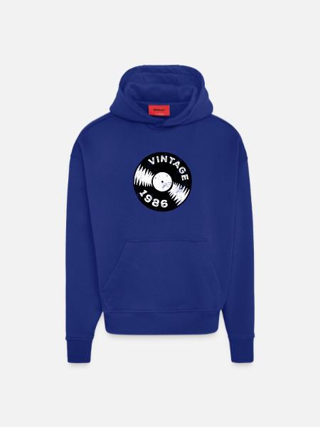 Millésime 1986 - Sweat à capuche bio épais oversize fabriqué en UE - OFF WHITE