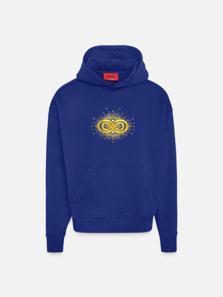 Golden Infinity Symbol and Starshards - Hoodie- made by SPREAD - OFF WHITE