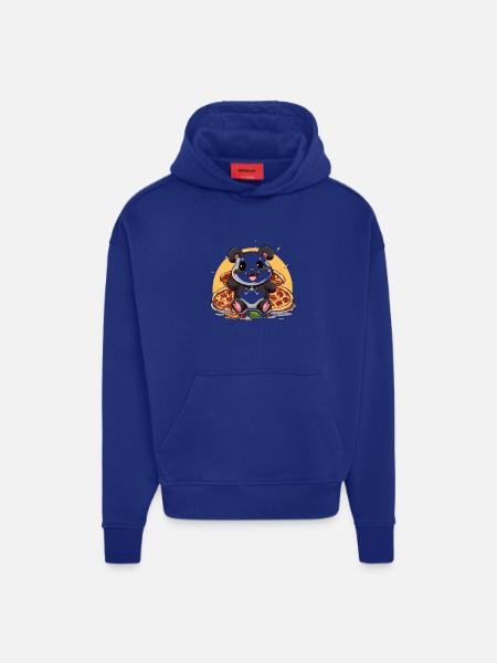 Cuddly panda with pizza magic - Hoodie- made by SPREAD - OFF WHITE