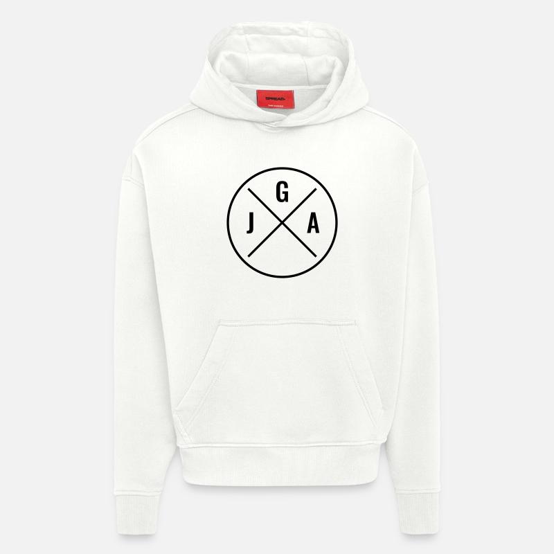 Enterrement de vie de garçon - Sweat à capuche bio épais oversize fabriqué en UE - OFF WHITE