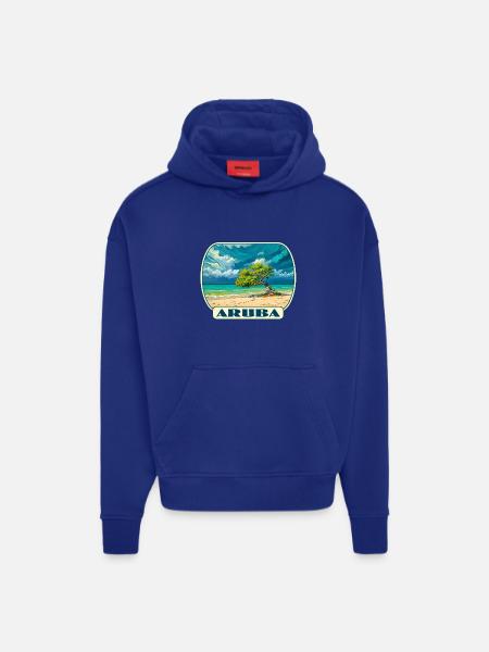 Aruba - Sweat à capuche bio épais oversize fabriqué en UE - OFF WHITE