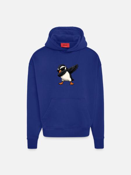 Dabbing puffins - Hoodie- made by SPREAD  - OFF WHITE