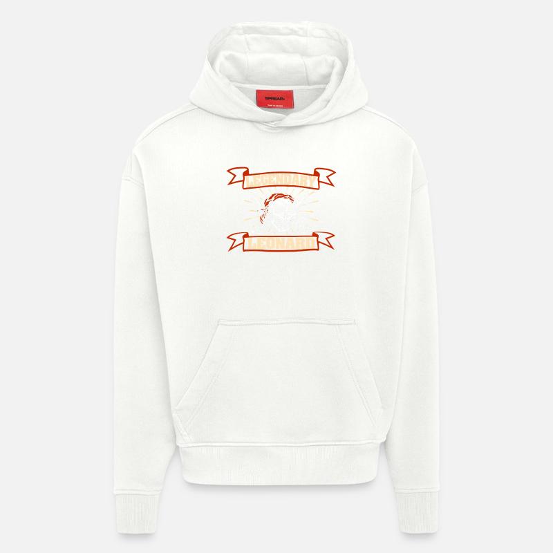 Leonard - Sweat à capuche bio épais oversize fabriqué en UE - OFF WHITE