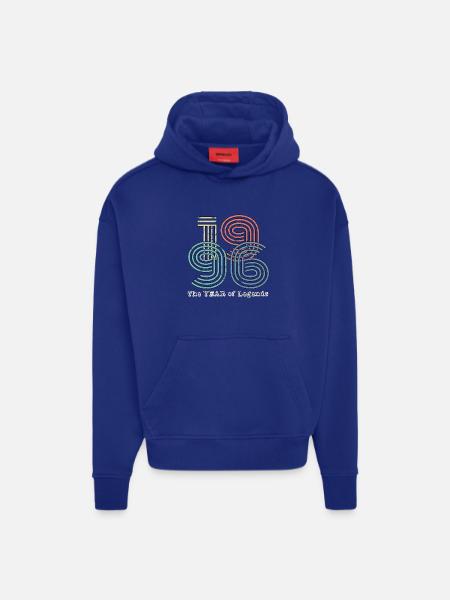 Millésime 1996 - Sweat à capuche bio épais oversize fabriqué en UE - OFF WHITE