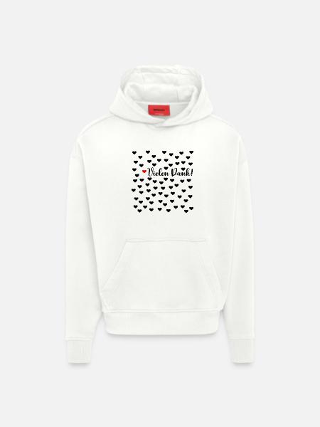 Dankbarkeit Vielen Dank Herzen - Hoodie- made by SPREAD - OFF WHITE