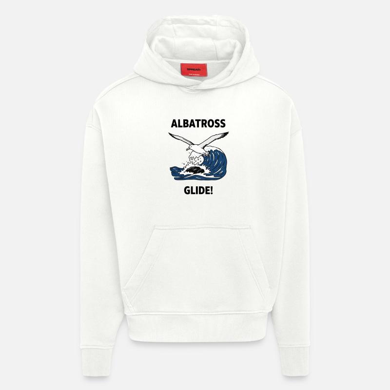 Albatross Howler Sea Glide Albatross - Hoodie- made by SPREAD  - OFF WHITE