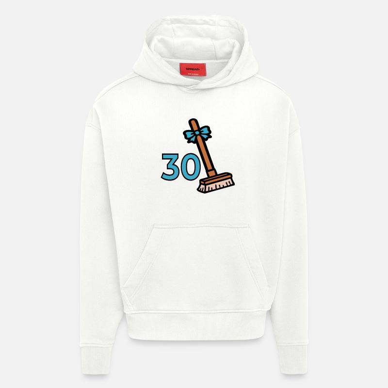 Broom 30th Birthday - Hoodie- made by SPREAD  - OFF WHITE