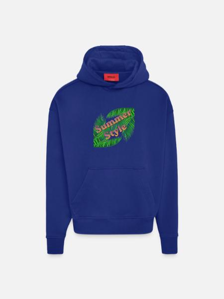 Summer Style mit Palmen - Hoodie- made by SPREAD - OFF WHITE