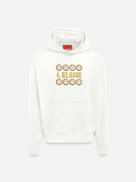 SCHULKIND 4. Klasse Volleyball - Hoodie- made by SPREAD  - OFF WHITE