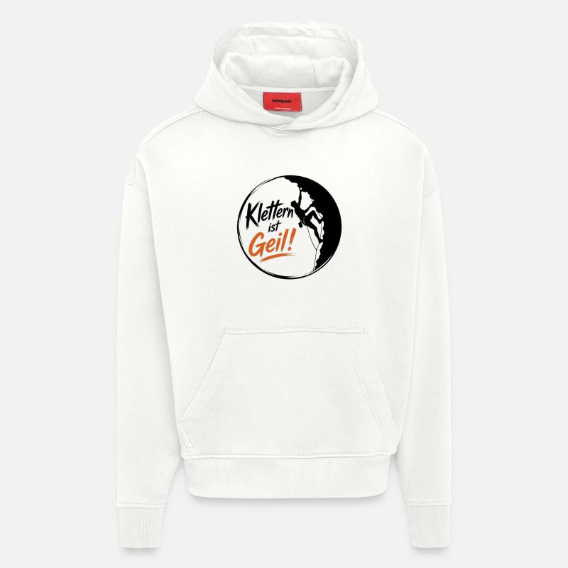 Klettern2 - Hoodie- made by SPREAD  - OFF WHITE