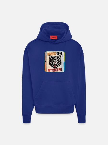 My Coffee – Angry Cat - Hoodie- made by SPREAD  - OFF WHITE