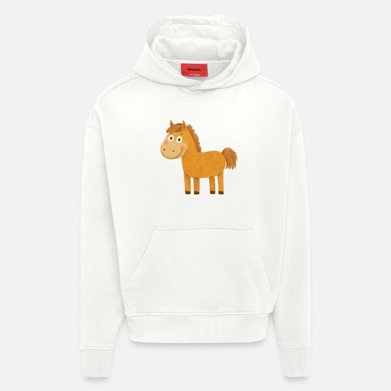 Pferd - Hoodie- made by SPREAD  - OFF WHITE