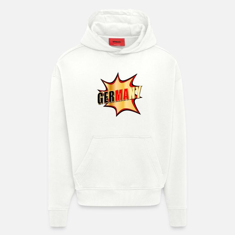 Germany Popart - Hoodie- made by SPREAD - OFF WHITE