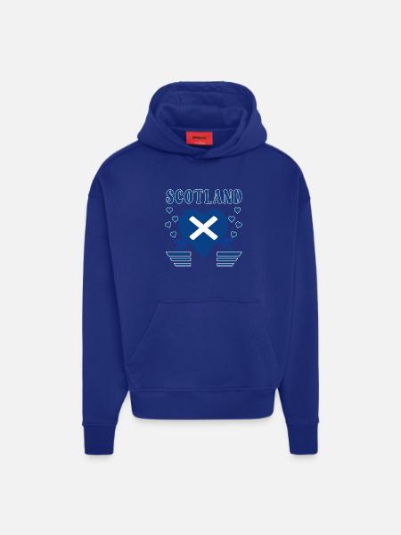 Scotland Heart - Hoodie- made by SPREAD  - OFF WHITE