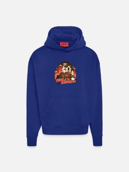 Funk Invasion - Sweat à capuche bio épais oversize fabriqué en UE - OFF WHITE