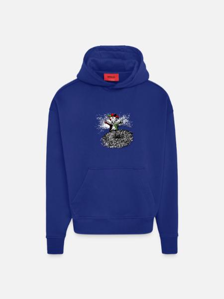 Noughty Joker of world Down - Hoodie- made by SPREAD  - OFF WHITE