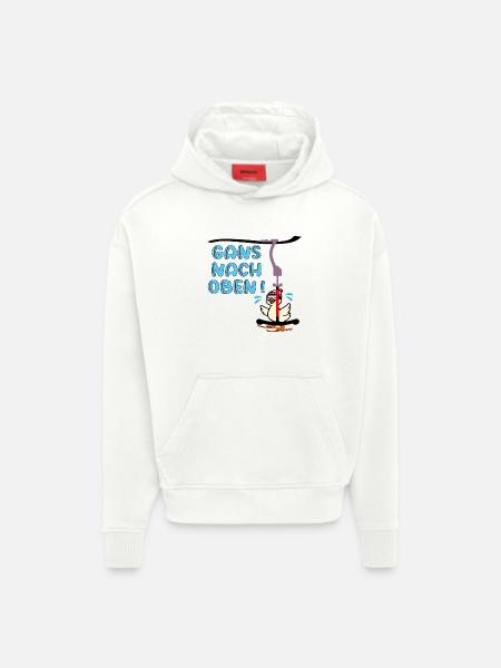 Skilift - Gans Oben - Hoodie- made by SPREAD  - OFF WHITE