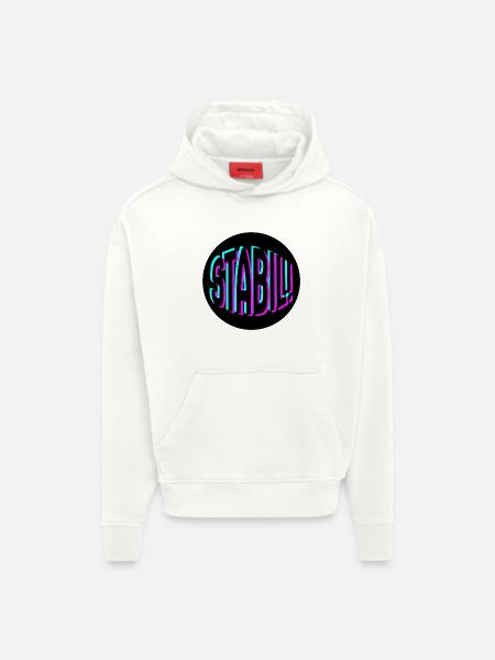 étable - Sweat à capuche bio épais oversize fabriqué en UE - OFF WHITE