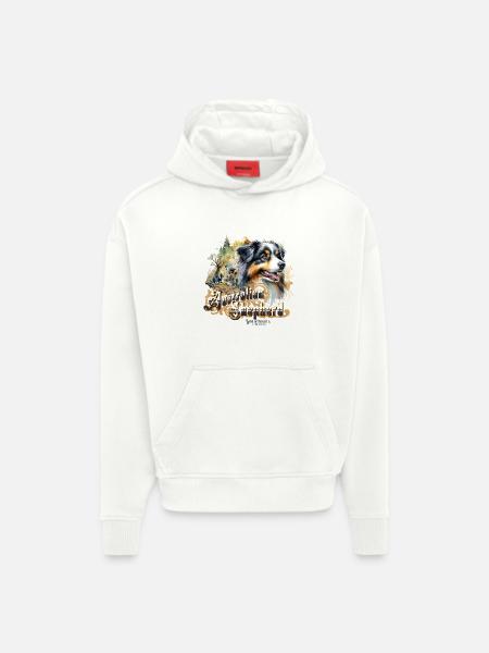Australischer Schäferhund - Hoodie- made by SPREAD - OFF WHITE
