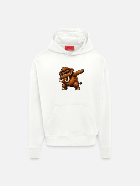Dabbing Mammut - Hoodie- made by SPREAD - OFF WHITE