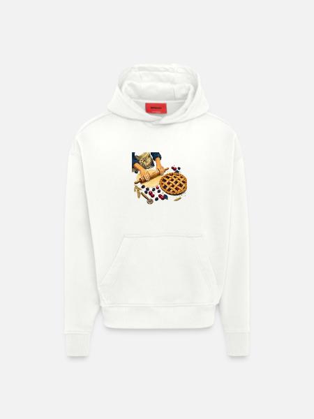 Rustikaler Fruchtkuchen - Hoodie- made by SPREAD - OFF WHITE