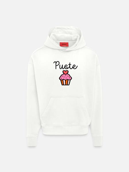 Puff Cake - Puff Cake - Hoodie- made by SPREAD - OFF WHITE
