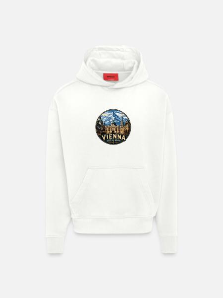 CTY02983 - Hoodie- made by SPREAD - OFF WHITE