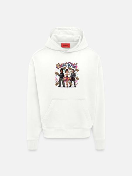 Retail Riot - Hoodie- made by SPREAD  - OFF WHITE