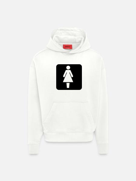 Woman - Hoodie- made by SPREAD  - OFF WHITE