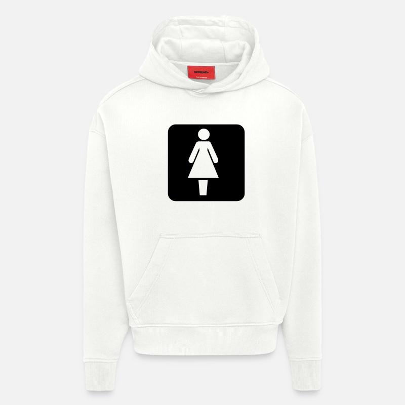 Frauen Symbol - Hoodie- made by SPREAD  - OFF WHITE