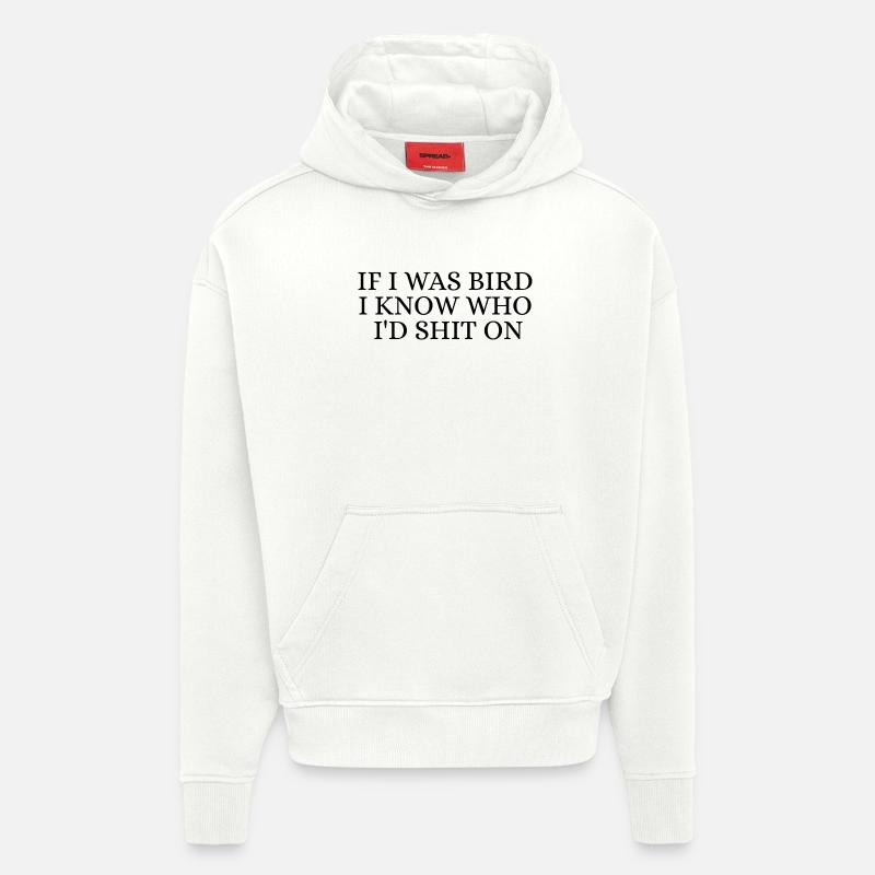 Bird - Sweat à capuche bio épais oversize fabriqué en UE - OFF WHITE