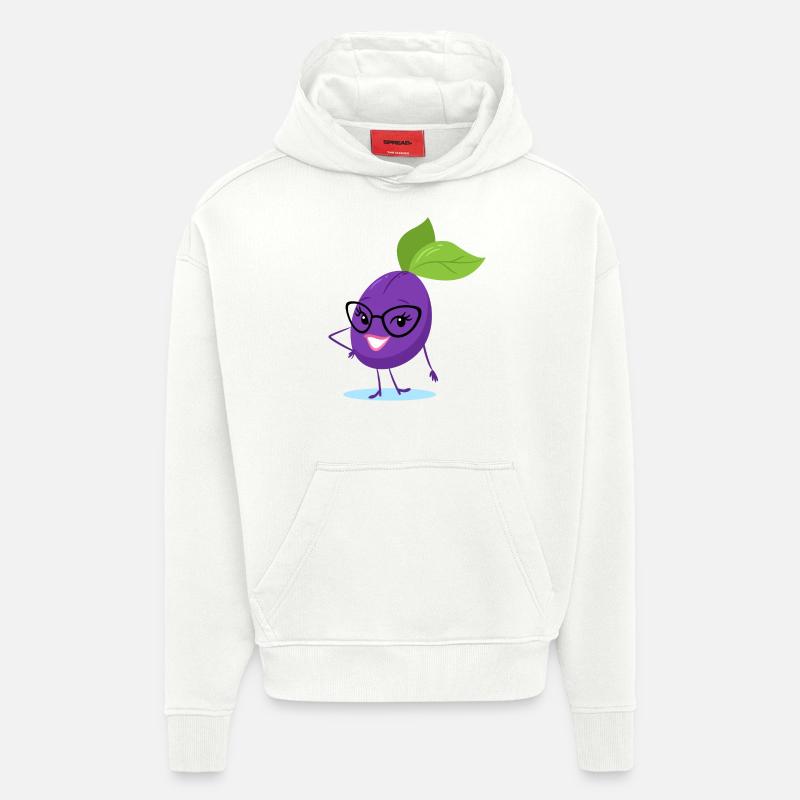 prune - Sweat à capuche bio épais oversize fabriqué en UE - OFF WHITE