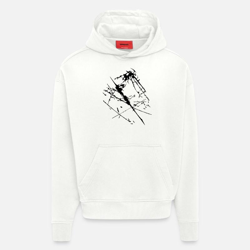Kratzer Risse Zerkratzt - Hoodie- made by SPREAD  - OFF WHITE