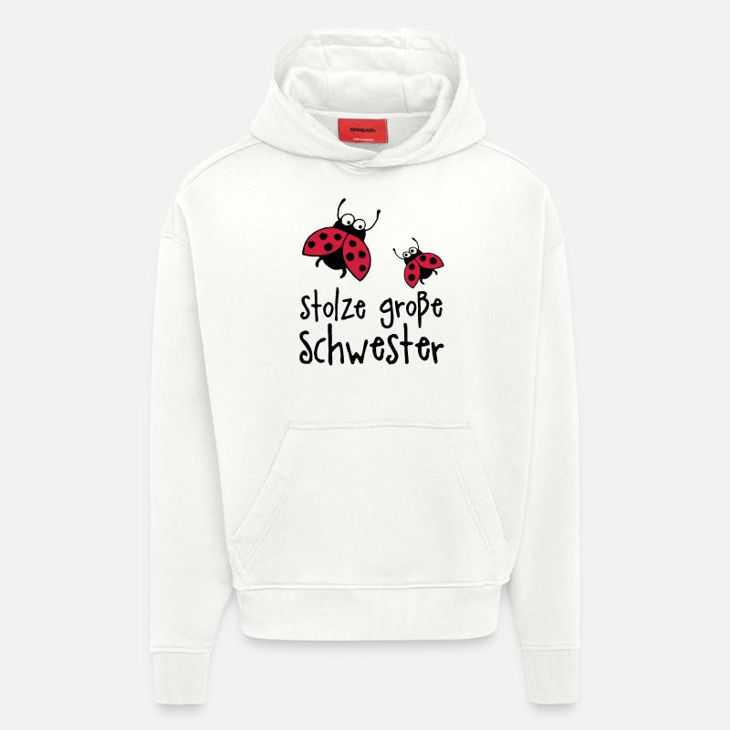 stolze_grosse_schwester_a_2c - Hoodie- made by SPREAD  - OFF WHITE