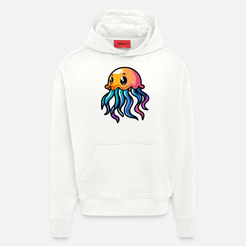 Jellyfish Comic - Hoodie- made by SPREAD - OFF WHITE
