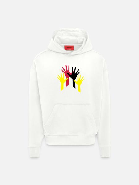 haende - Hoodie- made by SPREAD - OFF WHITE