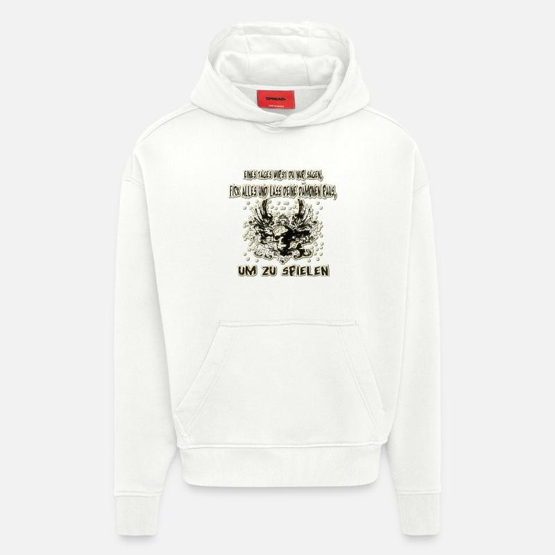 Dämon raus lassen - Hoodie- made by SPREAD - OFF WHITE